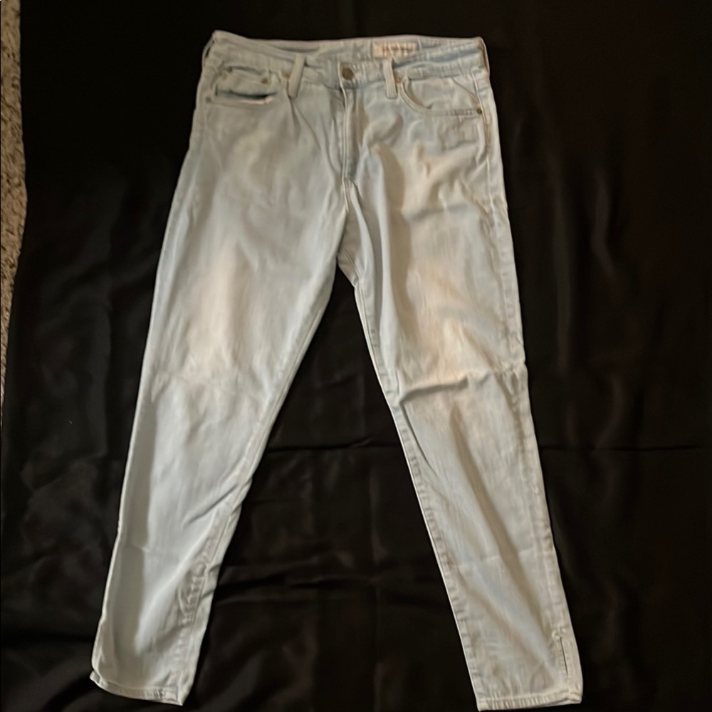 AG Adriano Goldschmied Light Wash Straight Leg Jeans